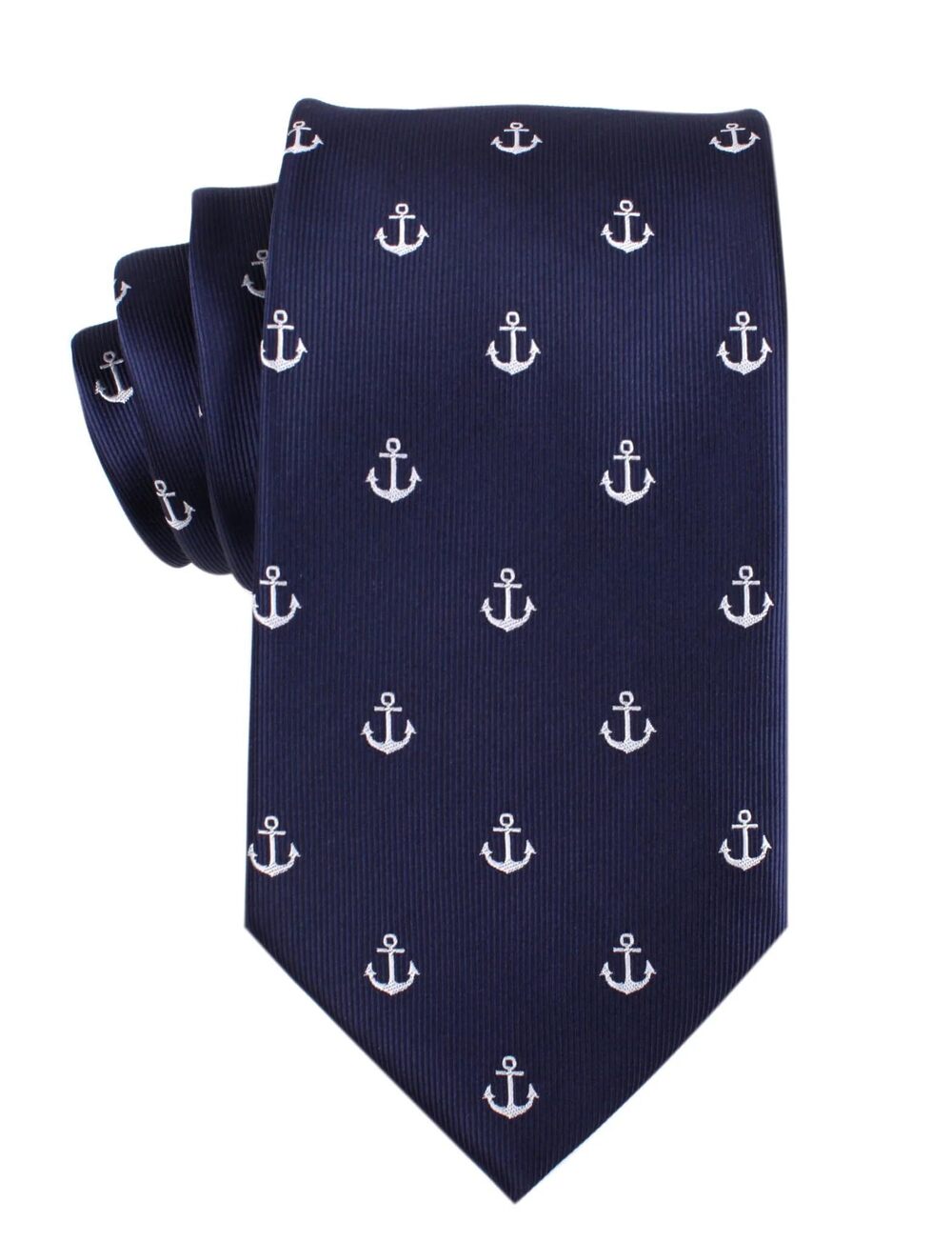 2470 The Navy Blue Anchor Tie Formal Neckties Groomsmen Wedding Ties